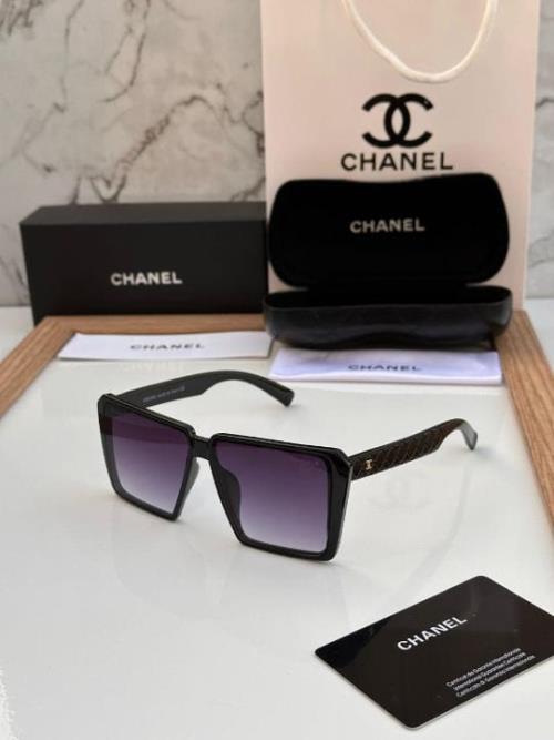 Inspired Chanel Oversized Square Gradient Sunglasses – Green & Pink Frame for Women, Luxury Designer