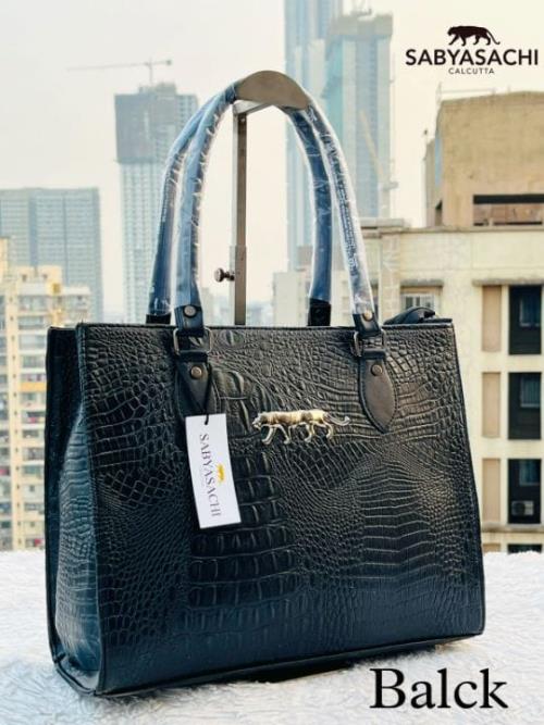 Inspired by SABYASACHI® Crocodile Leather Tote Bag – Premium Office & Travel Handbag for Women, Sing