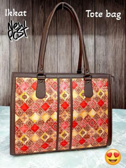 Inspired by IKKAT – Stylish Big Tote Bag for Women, Lightweight & Spacious, Fits Laptop, Made in In