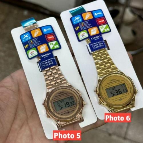 New Casio Vintage Unisex Digital Stainless Steel Watch .