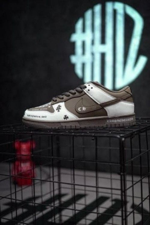 Inspired by Nike SB Dunk Low Chrome Heart White Cocoa | Premium Sneakers for Men | Stylish Streetwea