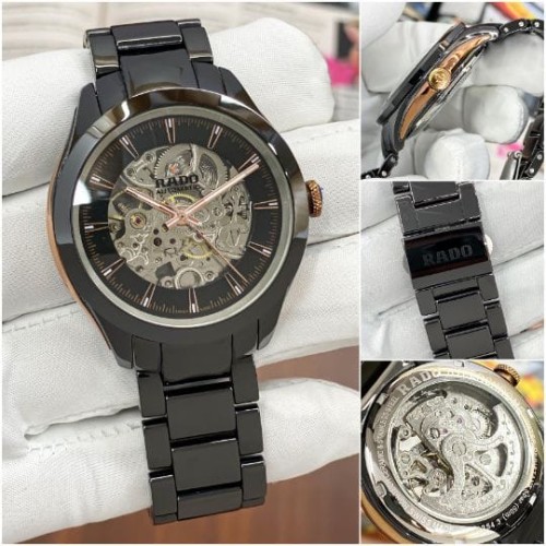 Inspired by RADO Men's 7AA Premium Open Heart Automatic Watch – Original Skeleton Dial Design | Luxu
