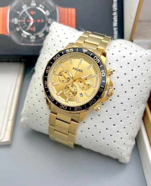 Inspired by Fossil | Bronson Chronograph Style Men's Watch | 7AA Premium Collection | Bold 44mm Dial
