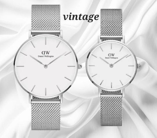 DANIEL WELLINGTON CLASSIC PETITE COUPLE WATCH SET.
