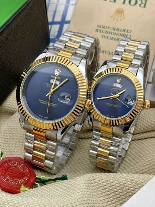 Rolex Oyster Perpetual  Couple Watch Set.