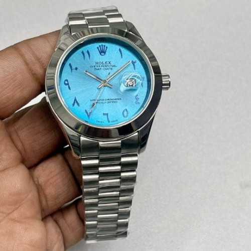 Rolex Silver Arabic.