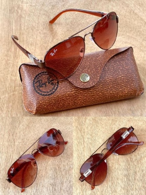 Inspired by Ray-Ban | Aviator Style Sunglasses with Side Stick Design | Lightweight Fibre Frame | In