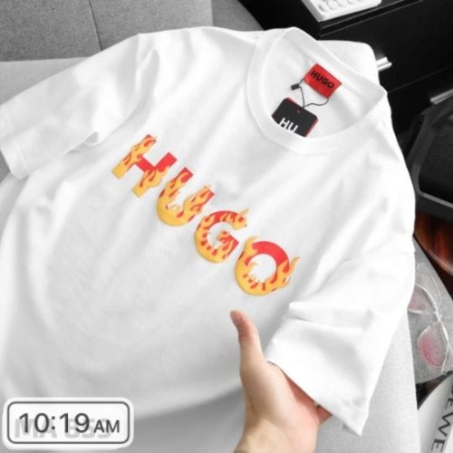  Inspired by HUGO | Premium Heavy GSM 100% Cotton T-Shirt for Men | Half Sleeves | Gold Finish | Ult