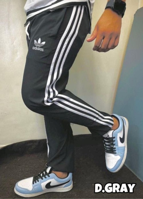 Inspired by Adidas Track Pants for Men – 3 Patti Design, NS Fabric, Zipper Pockets on Both Sides, Pr