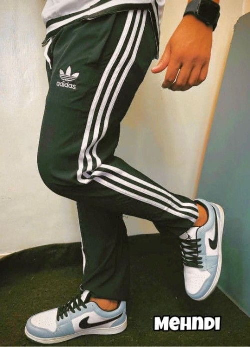 Inspired by Adidas Track Pants for Men – 3 Patti Design, NS Fabric, Zipper Pockets on Both Sides, Pr
