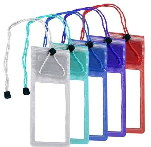 5pcs Set Of Mobile Sealed Pouch Transparent Cover.