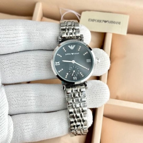 Emporio Armani 7AA Premium Ladies Watch | Swiss Quartz Movement with Small Seconds Sub-Dial | Stainl