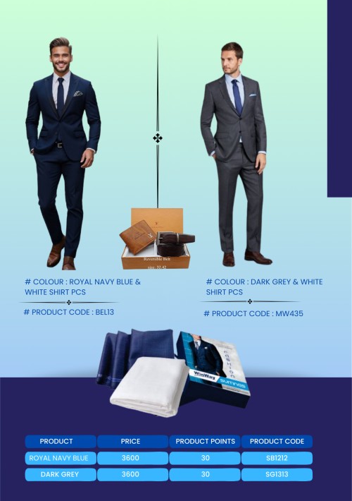 SUIT LENGTH AND SHIRT PCS(DARK GREY)