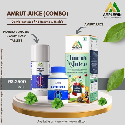 AmpleWin Amrut Juice Combo 45 Berrys